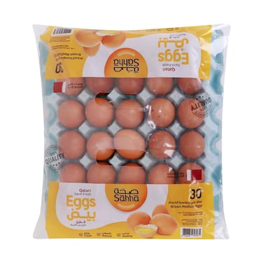 بيض صحا بني متوسط ​​30 قطعة