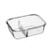 Lock &amp; Lock Glass Food Container Divider &amp; Steam Hole 950ml