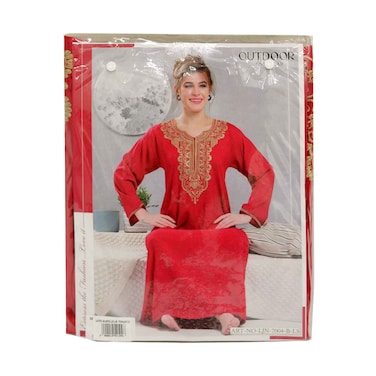 Ladies Jalabiya L/S LJN 7004A/B/CLS, Size XL Assorted