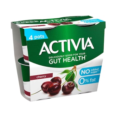 Activia Yoghurt With Cherry Flavour 0% Fat 460g
