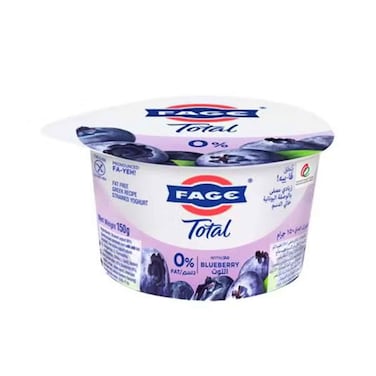 Fage Total Yoghurt 0% Fat With Blueberry 150g