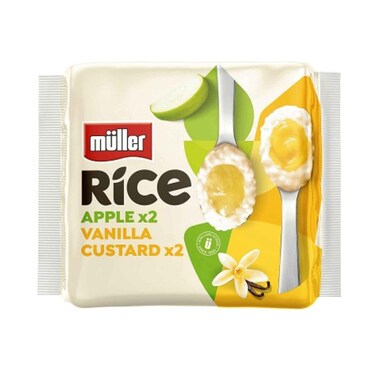 Muller Rice Apple Vanila Custard 4x170g