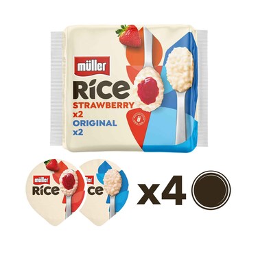 Muller Rice Strawberry &amp; Original 680g