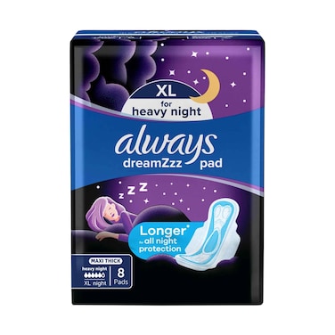 أولويز دريم ززز فوط إكس إل لليلة ثقيلة ماكسي ثيك 8 قطع