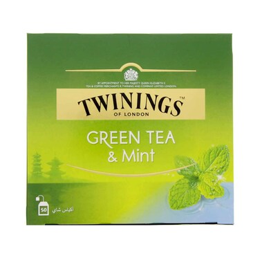 Twinings Green Tea &amp; Mint 50 Tea Bags