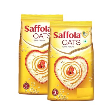 Saffola Natural Oats 400gx2 Pieces
