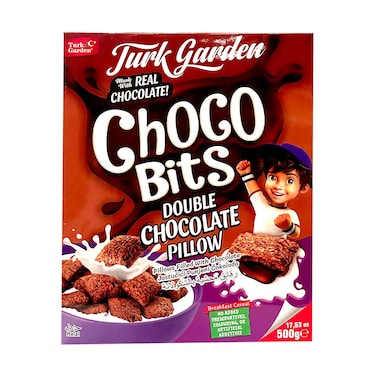 Turk Garden Choco Bits Double Chocolate Pillow Breakfast Cereal 500g