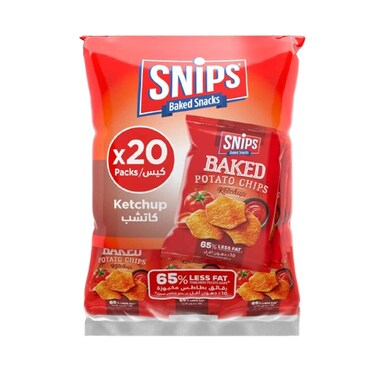 سنيبس رقائق بطاطس مخبوزة كاتشب 14غ × 20 قطعة
