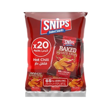 رقائق بطاطس سنيبس مخبوزة بنكهة الفلفل الحار 14 غ × 20 قطعة
