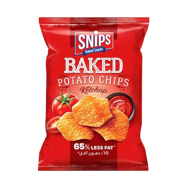 Snips Baked Potato Chips Ketchup 150g