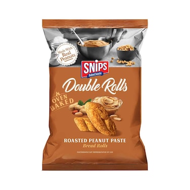 Snips Baked Double Rolls Peanut 40g
