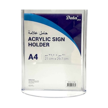 Data Plus A4 Acrylic Sign Holder 21cmx29.7cm