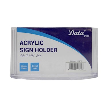 Data Plus Clear Acrylic Sign Holder 90mmx55mm