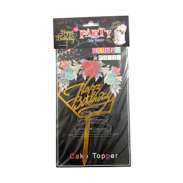 Le Pro Plus Party Cake Topper Happy Birthday Assorted
