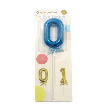 Cake Topper Assorted Color Number  0
