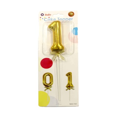 Cake Topper Assorted Color Number  1