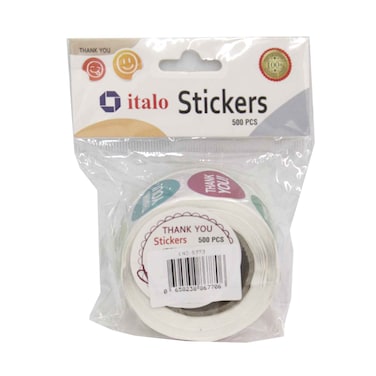 Thank You Stickers Roll Assorted