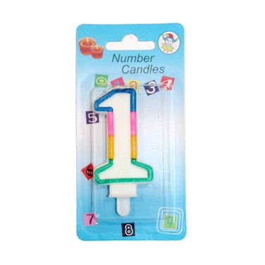 Party Colorful Candle Number 1