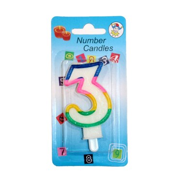 شمعة الحفل ملونة رقم 3