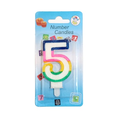 شمعة الحفل ملونة رقم 5