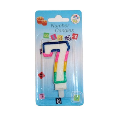 شمعة الحفل ملونة رقم 7