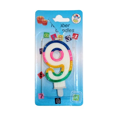 شمعة الحفل ملونة رقم 9