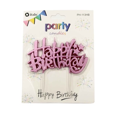 Party Candles Happy Birthday Assorted