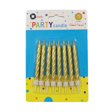 Party Candles 8 Pieces Assorted