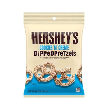 Hershey's Cookies N Cr&egrave;me Dipped Pretzels 120g