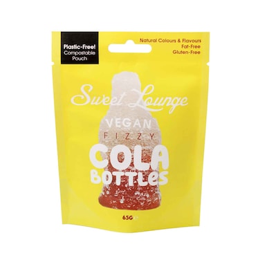 Sweet Lounge Vegan Fizzy Cola Bottles 65g