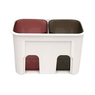 حامل فرش الأسنان بقسمين من سمبليفايد مع كوب – متنوع