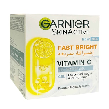 Garnier Skin Active Fast Bright Water Gel Vitamin C, For Face 50ml