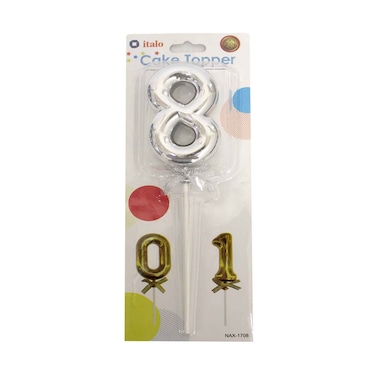 Cake Topper Assorted Color Number 8