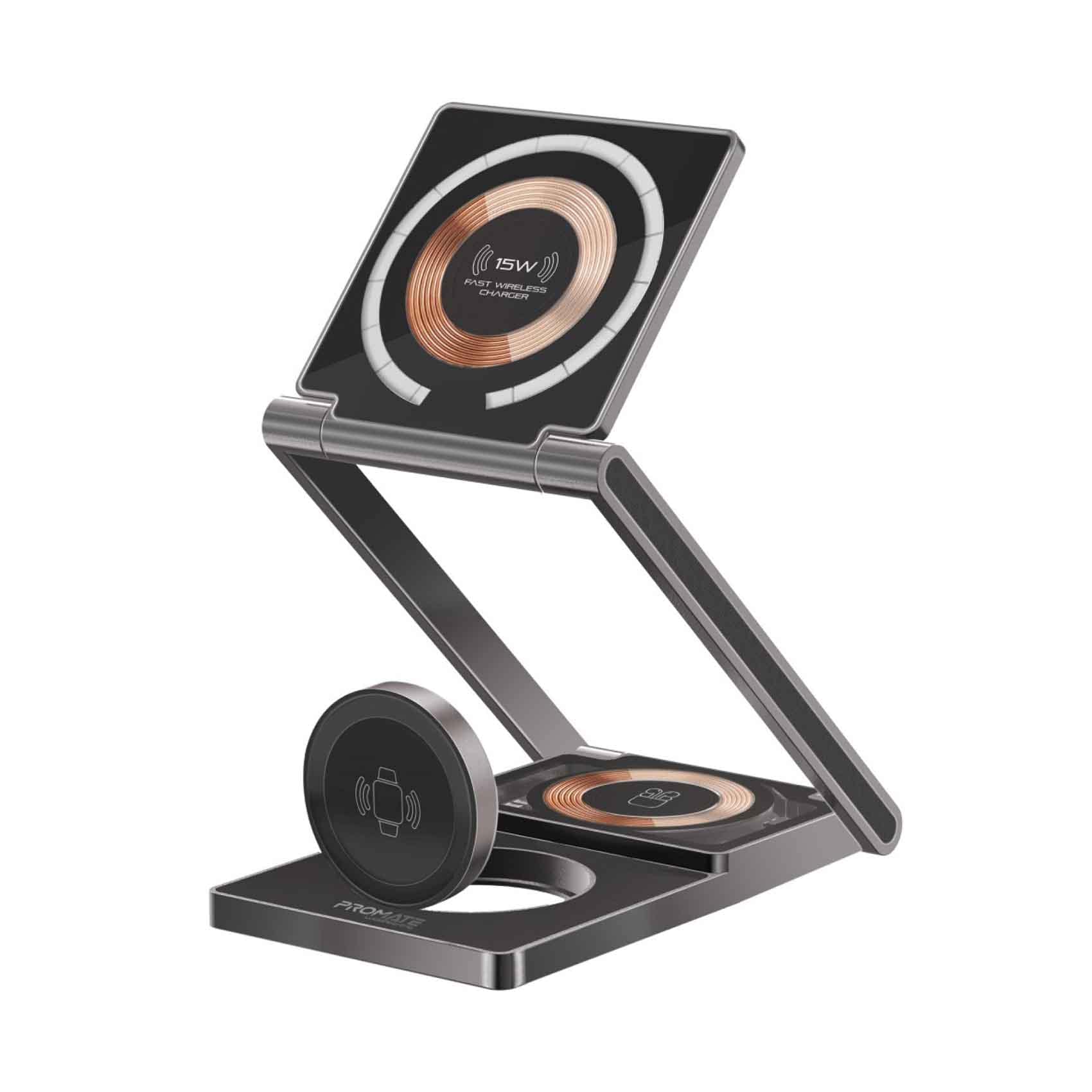 Promate 3in1 Wireless Charging Station