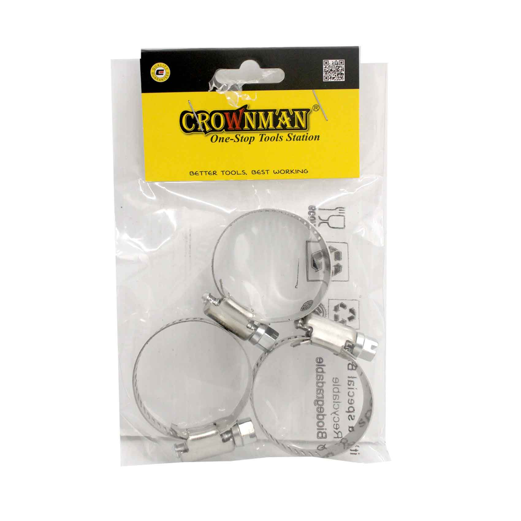 Crownman Amercian Style Hose Clamp Stainless 19-38mm