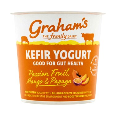 Graham'S Kefir Yogurt Passion Fruit Mango &amp; Ppaya 350g