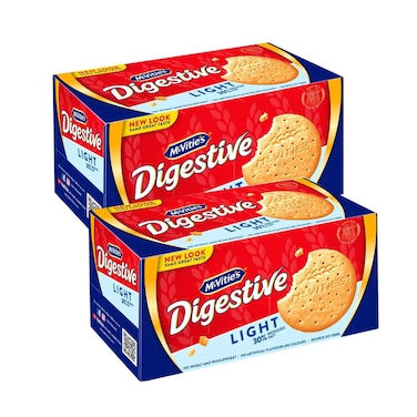 بسكويت دايجستيف لايت من مكفيتس 250 جرام × 2 قطع