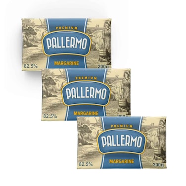 Pallermo Margarine 200gx3 Pieces