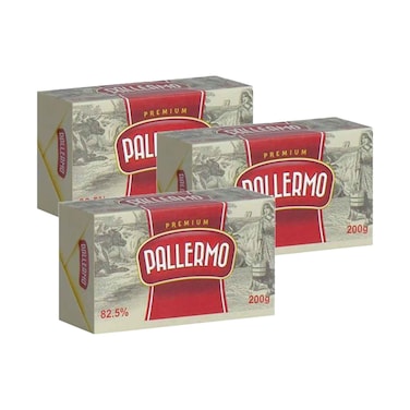 Pallermo Margarine 200gx3 Pieces
