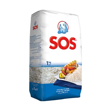 Sos Calrose Medium Grain Rice 1kg