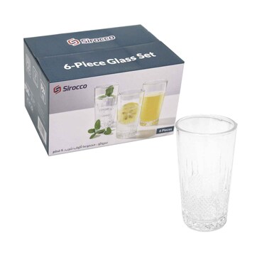 Sirocco Glass Set 6 Pieces 68mmx125mmx56mm