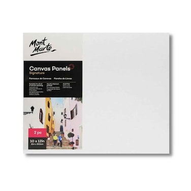 Mont Marte Canvas Panels 2 Pieces 25.4x30.5cm