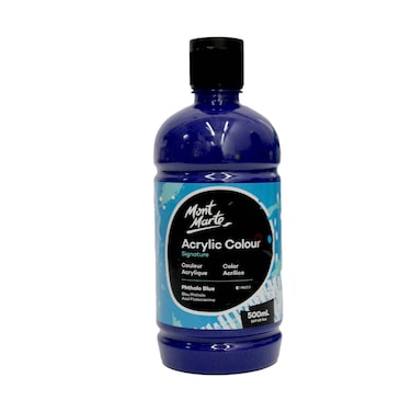 Mont Marte Acrylic Colour Paint Phthalo Blue 500ml