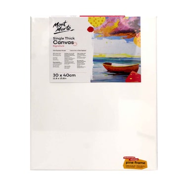 Mont Marte Sinlge Thick Canvas 30x40cm
