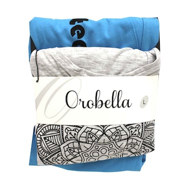 Orobella Ladies Pyjama Set Blue/Grey