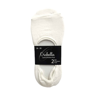 Orobella Ladies Socks Premium Pack White (No Refund &amp; Exchange For Hygenic Items)