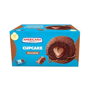 Americana Cupcake Double Chocolate 28gx18 Pieces
