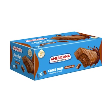American Quality Cake Bar Chocolate Coated With Chocolate 35gx12 Pieces