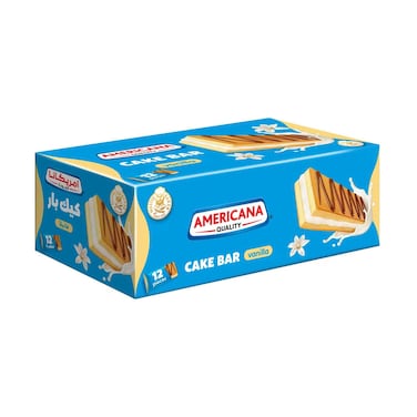 Americana Cake Bar Vanilla 20gx12 Pieces
