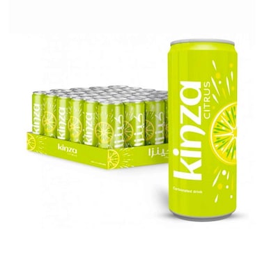 Kinza Carbonated Drink Citrus Flavour 185mlx30 Pieces